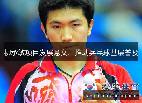 柳承敏项目发展意义,推动乒乓球基层普及 柳承敏项目发展意义,推动乒乓球基层普及
